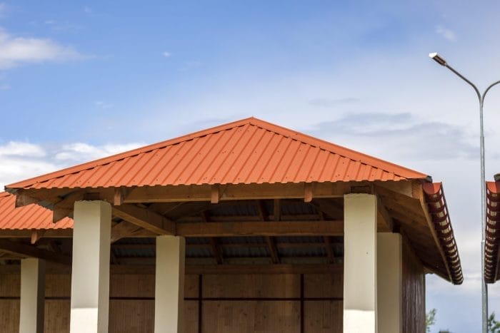 Metal roofing installation for hotels and hospitality businesses in Fort Myers by Robertson Roofing.