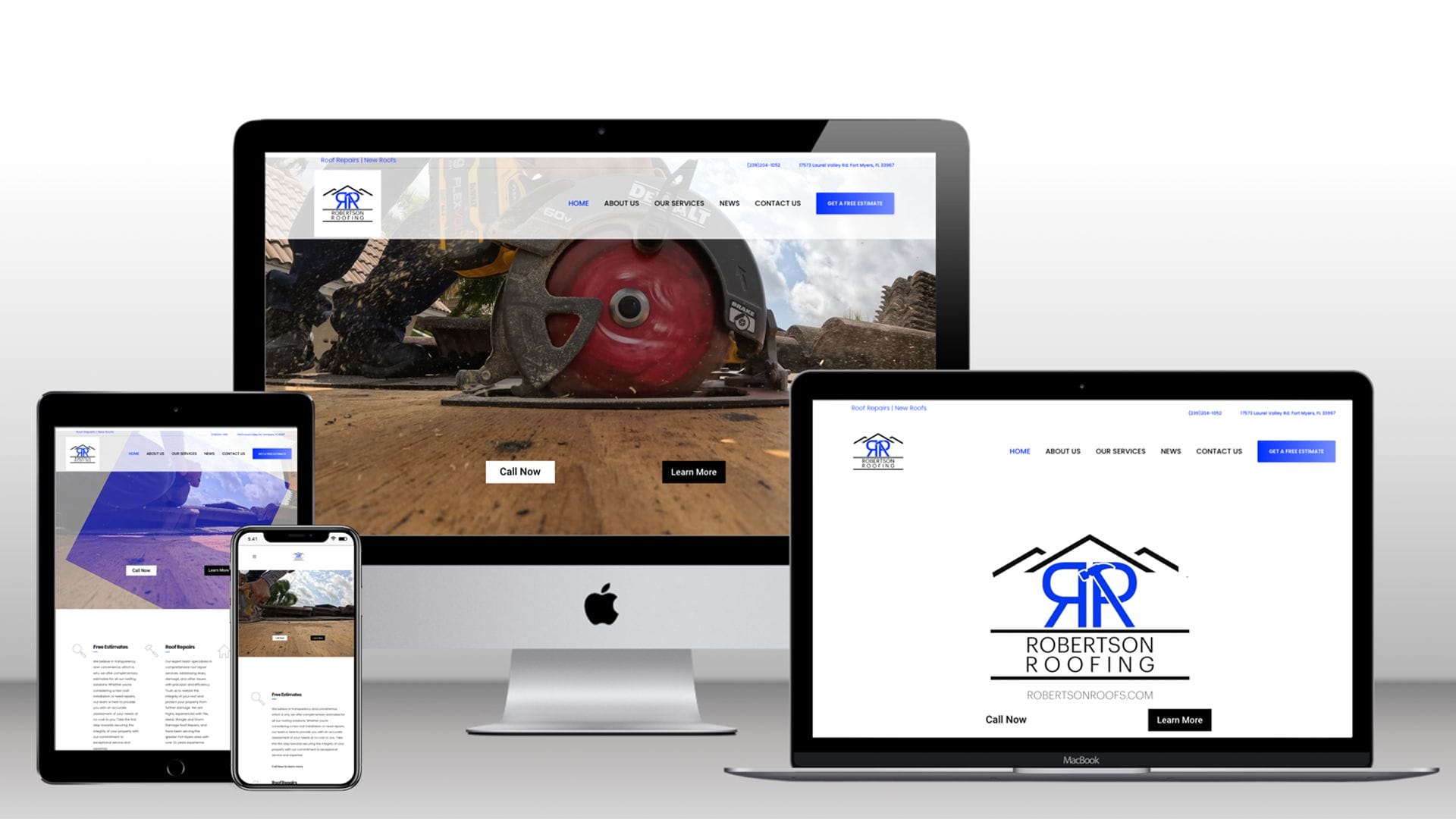 To showcase the responsiveness of our new website, we've put together a video that highlights how it looks and functions across various devices. From the crisp images of our completed roofing projects to the detailed information about our services, you'll see how our website maintains its clarity and functionality no matter how you access it.