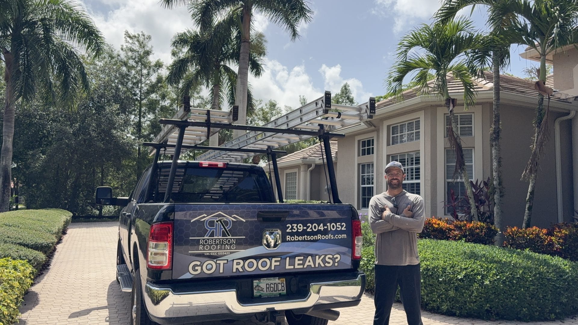 Locally owned roofing company in Fort Myers led by Zach Robertson.